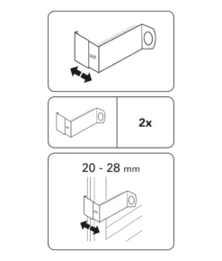 Adapter für Spannvitrage Ø 9 mm