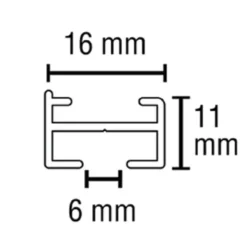 Aluminiumschiene Lucy