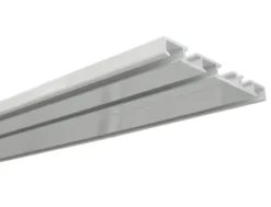 Aluminium-Vorhangschiene 3-läufig weiß