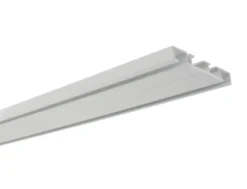 Aluminium-Vorhangschiene 2-läufig weiß