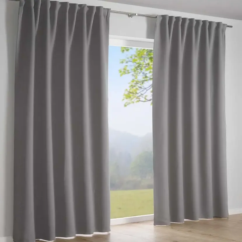Dimout Schal mit Gardinenband