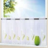 Gardine Blumenmotiv für Ihre Küche