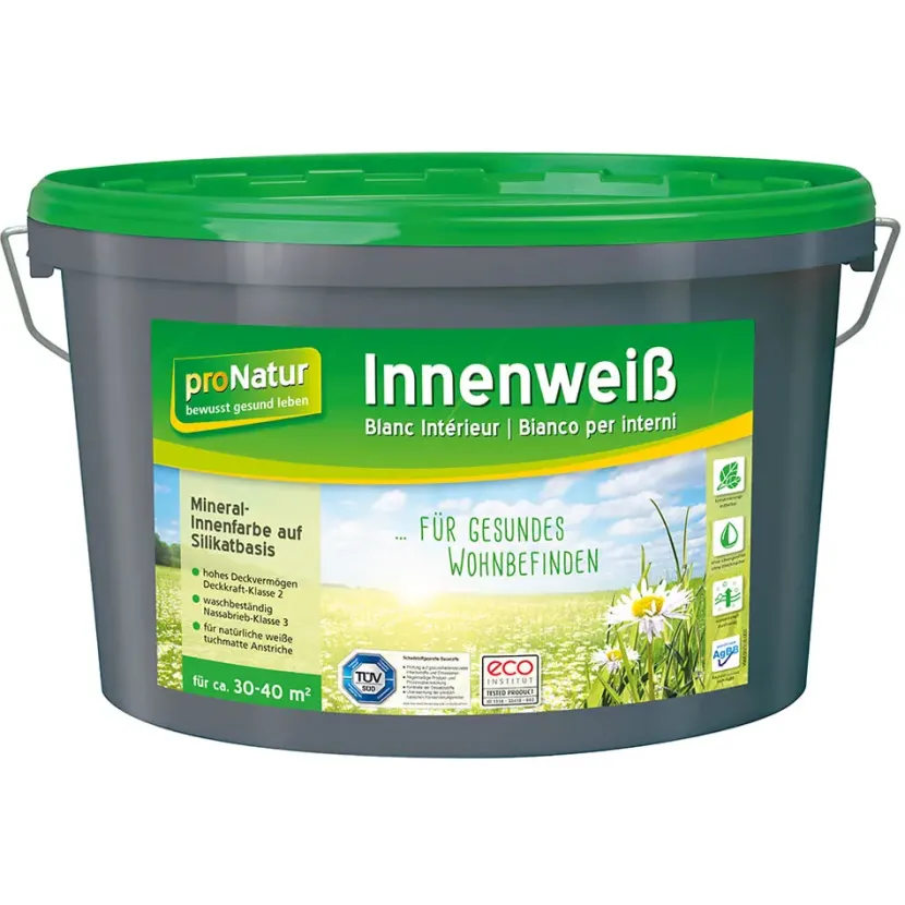 Innenfarbe für schneeweiße Wände und Decken