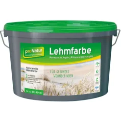 Lehmfarbe für naturweiße Wände
