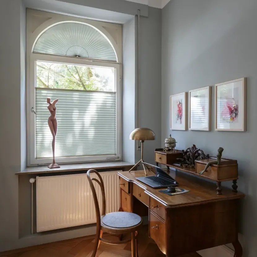 Plissee für Fenster, die aus der Reihe tanzen