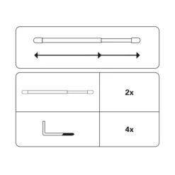 Vitragestange flachoval