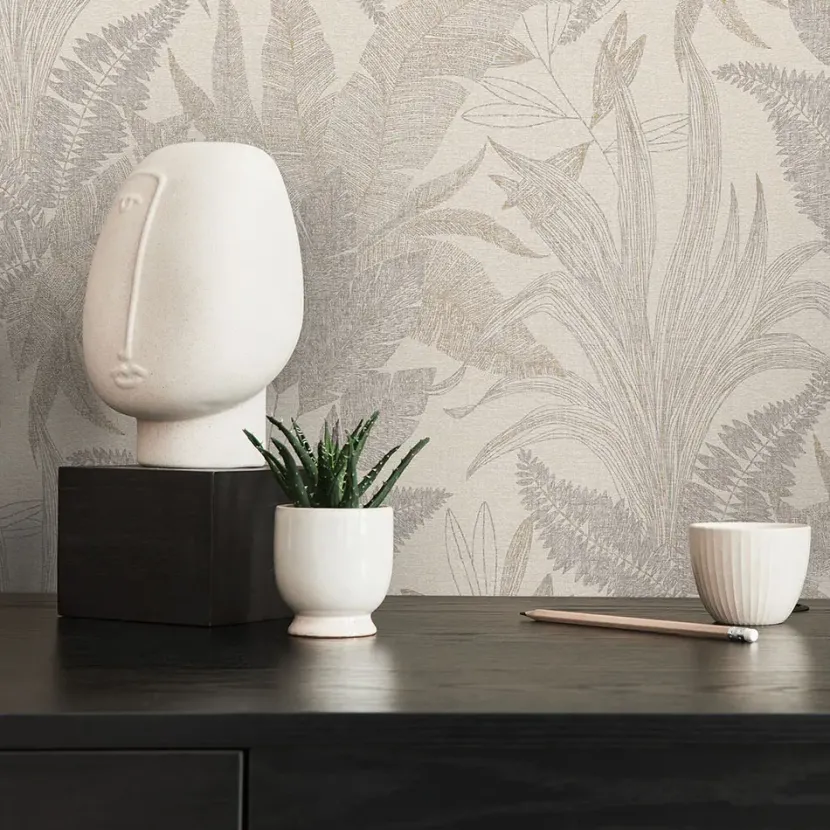 Vliestapete für florale Wanddekoration