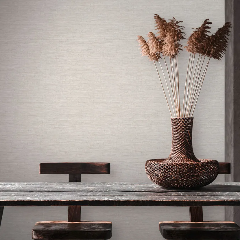 Vliestapete in warmen Beige