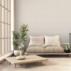 Vliestapete in warmen Beige