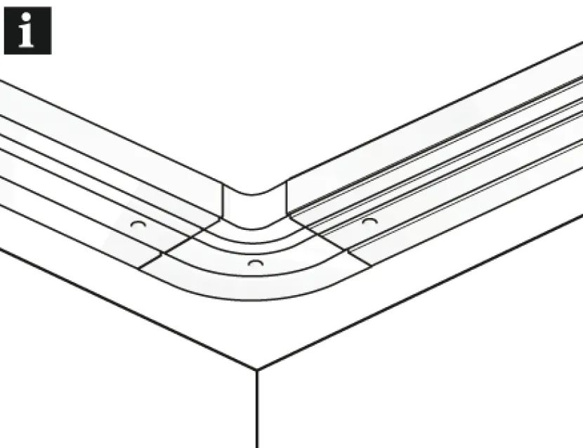 Vorhangschiene GE3 weiß