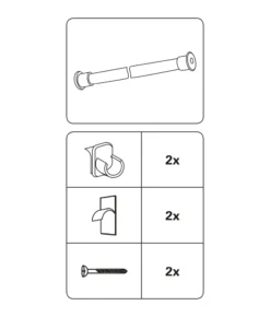 Wandlager für Vitragestangen